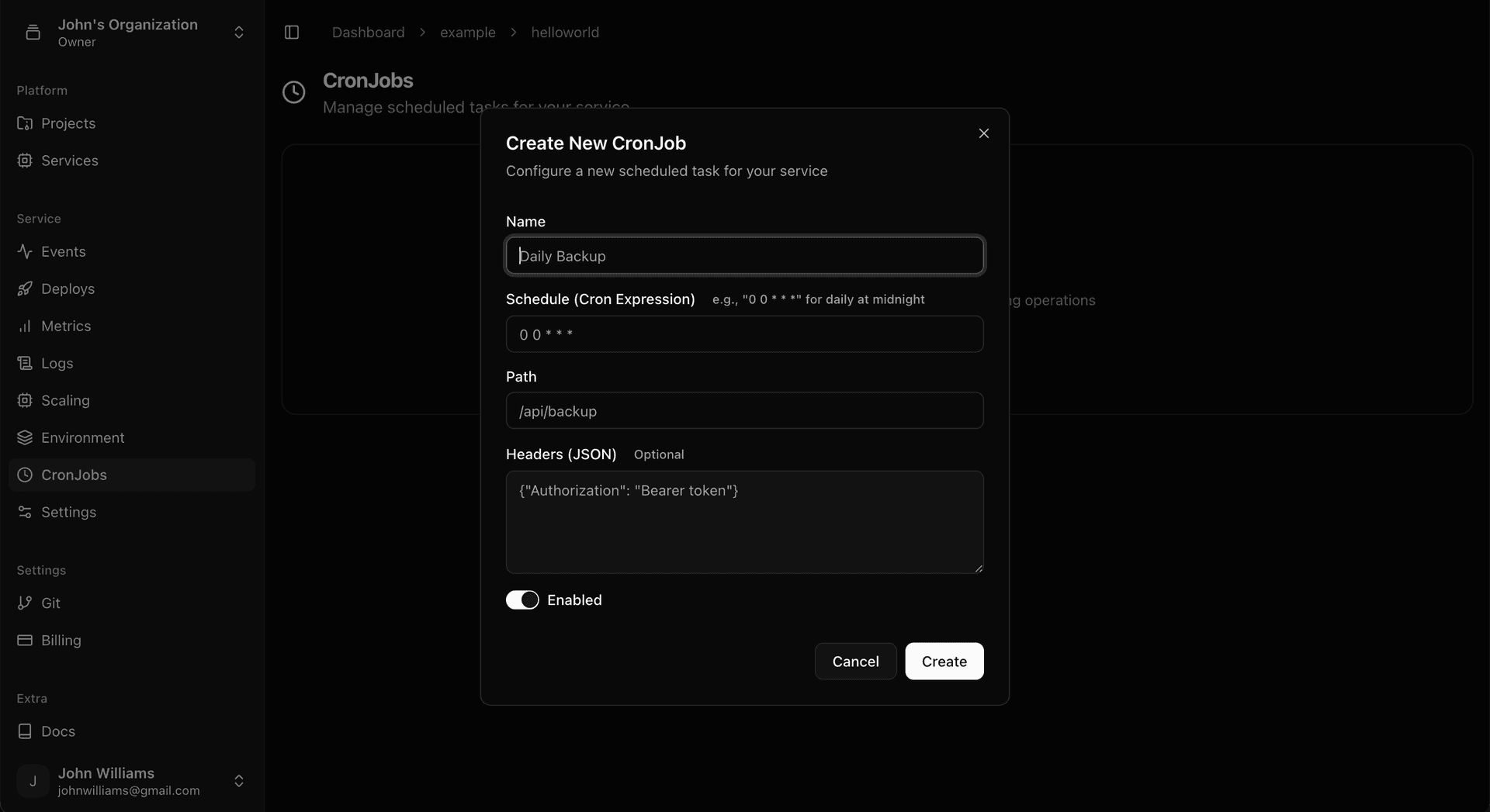 Selecting a free instance type